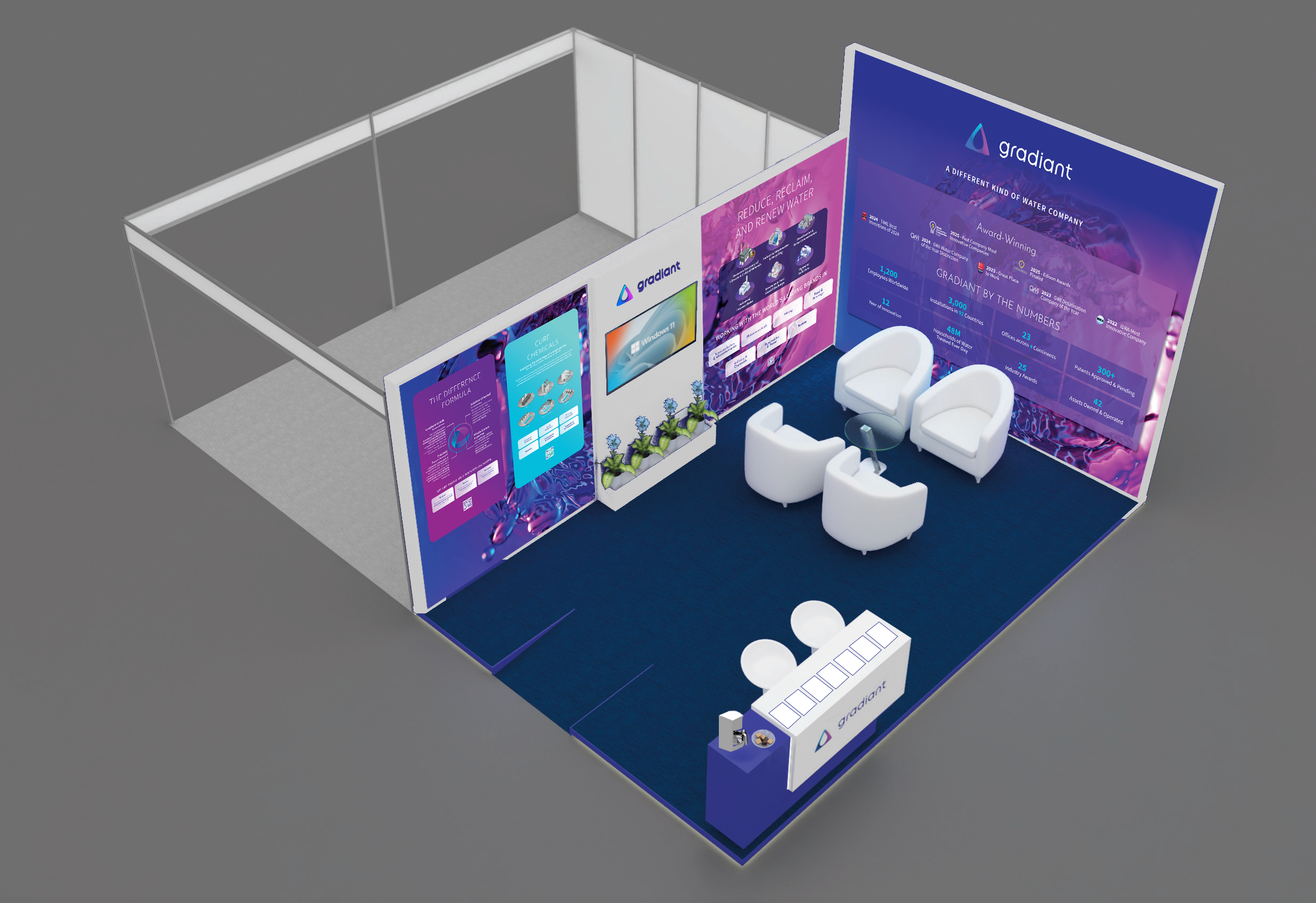 Gradiant Booth Design