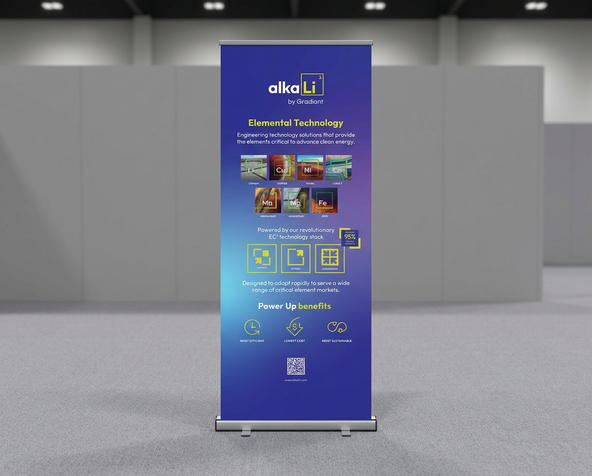 alkaLi Banner retractable for TradeShow